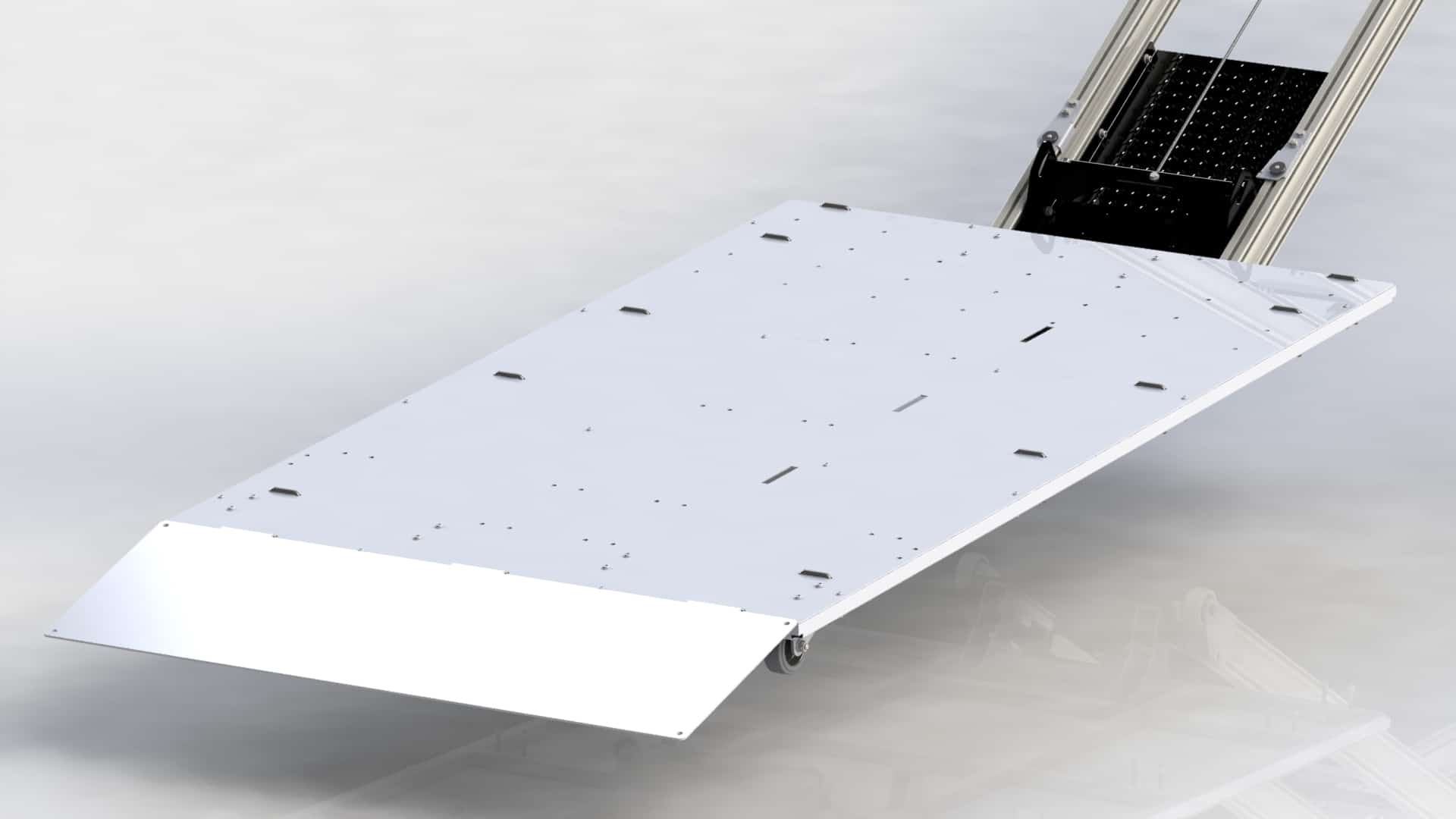 Plateau-sur-rampe-2565-au-sol Tray for ramp 256.5  